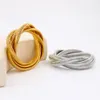 roestvrijstalen elastische armband met ronde ring, modieus en elegant, kleurbehoud van titaniumstaal,