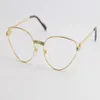 Lunettes optiques dorées de haute qualité pour hommes et femmes, grandes lunettes carrées, Design, modèle classique, avec boîte 222x