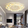 Kristal Moderne Led Kroonluchter Voor Woonkamer Slaapkamer Studeerkamer Home Deco Acryl 110V 220V Plafond Kroonluchter Armaturen233t