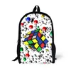 Magic Cube Printing School Tassen voor kinderen Mochila Stijlvolle Book Bags Tiener Girls Bookbag Kids Schoolbagsumka299m