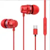 Earphone da USB-C C a C per auricolari di tipo C di iPhone 15 con cuffia per cuffie per cuffie per microfono di microfono auricolare con imballaggio al dettaglio Pro Max Plus USB C EARPHONE