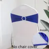 Ceintures 50 pcs/Lot métallique or argent chaise ceintures de mariage chaise décoration Spandex chaise couverture bande pour fête décor anniversaire 231208
