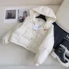 Mulheres para baixo designer de inverno jaqueta feminina puffer jaquetas moda padrão pato branco casaco curto casual engrossado yowu