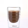 6 stks lot Dubbellaags Hittebestendigheid Wei-eiwit Nespresso Koffiemokken Espresso Kopje Thermische Glas 150 ml Geschenken L03092048