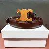 Digner Feminino Feminino de Luxo Bronze Bronze Bonzle Jeans Sweater Triumph Belt With Gift Box