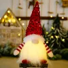 Gnomo di Natale Peluche Glowing Toys Home Decorazioni natalizie Capodanno Bling Toy Ornamenti natalizi Regali per bambini 276Q BJ