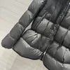 Milan Runway Women's Down Parkas 2023 New Autumn Winter Hooded Brand samma stil Rockar Kvinnors designjackor 1210-5