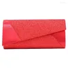 Sacchi da sera Solid Shinny Weep Women Wedding Clutch Borse Elegant Business Business Borse Fashion Cash Designer Femaleeven159o Femaleeven159o