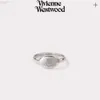 Designer Viviene Westwoods Nova Viviennewestwood Weswood Imperatriz Viúva do Oeste Pequeno Saturno Círculo Anel Feminino Crowd Design Planet Ring