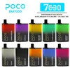 vape eu magazzino locale Originale POCO 7000 puff poco vape 5000 Pod 17ml preriempito 650mah Bobina a rete tipo c ricaricabile disposbale vapes poco 10000 10k