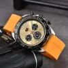 2024 Men Luxury Designer Automatic Quartz Watch Mens Auto 6 Hands Watches Wristwatch TG01