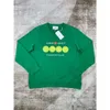 Casablanca geborduurde designer pullover sweatshirts met lange mouwen los fluwelen letter groene trui ronde hals truien Casablanc tops hoodies