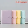 wholesale A6 Colorful Creative Macarons Binders Notebook Shell Loose-leaf Notepad Spiral Binder Inside Page Glitter Transparent Storage Bag