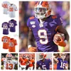 Aangepaste Clemson Tigers jersey college Football gestikt Hunter Helms elke naam elk nummer Heren Dames Jeugd allemaal geroerd Trent Pearman Paul Tyson Josh Sapp Williams