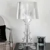 Italia Bourgie Lampade da tavolo in acrilico Moderna semplice ombra fantasma Lampada da scrivania Casa Soggiorno Camera da letto Studio Lampadari a LED154s