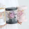 10 pçs mini flores redondas caixas de embalagem de presente festa de casamento armazenamento em casa caixa de exibição decoração florista arranjo de flores chapéu boxes247w