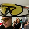 Мужские и женские спортивные солнцезащитные очки SPS04W Linea Rossa Impavid Glasses Нейлоновая оправа спереди с прорезиненными линзами цвета черного кедра, 100% UVA U287P