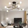 Ceiling Lights Modern Chandelier LED Lamp For Living Dining Room Bedroom Kitchen Black Gold Light Nordic Home Decor Fixture2249