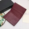 Wallet holder fashion designer women's credit card passport purse luxury leather men's short purses European women's pocket mini wallets with boxes