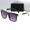 Мужские золотые металлические солнцезащитные очки, модные очки в квадратной оправе, Uv400, защитные летние очки с прозрачными линзами, 4 цвета ppfashionshop185V