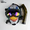 1pc Colorful Silicone Gas Mask Hookah, Multifunctional Hookah Pipe With Face Mask