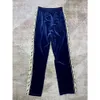 Casablanca Flannel Graphic Embroidered Sweatpants Leaf Ribbon Casual Pants Men Designer Casablanc Sportpants