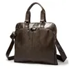 Business Briefcase Leather Men Bag Computer Laptop Handbag Man Shoulder Messenger Bag Men's Travel Bags Black Brown275x