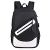 Waterproof Large Backpack Men Laptop Bags Black Backpacks Man Travel Teenager Bookbag Oxford USB Charger Male Mochilahi320T