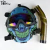 1pc Colorful Silicone Gas Mask Hookah, Multifunctional Hookah Pipe With Face Mask