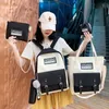 Casual Backpacks Fashion Women Set School Bag Cute Korean College Shoulder Bags For Teenage Girls Kids Book263u