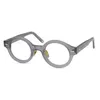 男性の光学眼鏡眼鏡フレームブランドレトロ女性ラウンドスペクタクルフレームピュアチタンノーズパッド近視眼鏡眼鏡CAS2063
