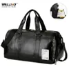 Travel Bag Carry on Luggage Duffel Bags Large PU Leather Tote Belt Weekend Crossbody Bag Overnight Solid sac de voyage XA88WC 21032250