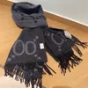 Модный жаккардовый длинный шарф с надписью, двусторонние цветные шарфы, дизайнерские женские кашемировые накидки, большой размер233e