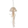 Decoratieve beeldjes Macrame Dromenvanger Boho Home Decor Kwallen Geweven Ornament Muurhangend Boheems Tapijt Met Lange Kwast Voor Cadeau