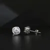 Groothandel geprijsde 1ct Gra Moissanite diamanten sieraden hypoallergeen 925 zilveren vierkante Halo Stud Oorbellen Destiny sieraden