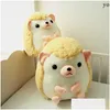 Stuffed Plush Animals Lovely Cute Hedgehog Toy Girls Soft Toys For Children Kids Friend Birthday Graduation Gift Q0727 Drop Deliver Ottwk