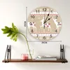 Wandklokken Kerst Winter Elanden Sneeuwvlokken Vintage Grote Kinderkamer Stille Horloge Kantoor Decor 10 Inch Hangend Cadeau