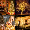 Outdoor Solar String Lights LED Solar Lights Powered Christmas Decorative Fairy Lights With 8 Modes Waterproof Light for Outdoor Yard Party Decorations