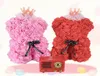 Teddy Rose Bear Yapay Çiçek Ayı Gül Ev Sevgililer İçin Noel Dekorasyonu Kadın Hediyeleri8400072