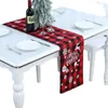 Nappe de table en térylène, décorations de noël, drapeau vichy, nappe à carreaux anglais rouge et noir, aménagement de salle à manger