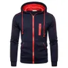 Mens Hoodies Moletons Jaquetas Moda Manga Longa Zipper Hoodie Com Capuz Fleece Casual Esportes Homens Roupas Plus Size Preto Whi 231211