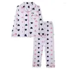 Vêtements de nuit pour femmes NHKDSASA marque pyjama ensemble pour manches longues pyjamas pantalon costume impression mode 2 pièces chemise de nuit douce