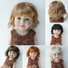 Doll Accessories Doll Wig For Girl Boneka Slight Lady Curls Synthetic Mohair BJD Wigs s Accessories 231208