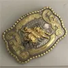 Gümüş Gold Ride Bull Kovboy Kemer Tokası Erkekler için Hebillas Cinturon Kot Kemer Kafası Fit 4cm genişliğinde Kemerler295L