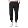 Men's Pants Casual Trousers Spring Summer Solid Color Fashion Pocket Applique Full Length Work Straight Sport Sweatpants