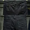 Herrbyxor vinter sammet förtjockad jeans män regnbåge fläckig färg prickade broderier dubbel lager innerhål hög elastiska smala passformar j231208