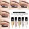 Eye Shadow Liner Combination Shiny Liners Pigment Silver Rose Gold Color Liquid Glitter eyeshadow Professional Eyeliner Beauty Cosmetics Makeup for Women 231211