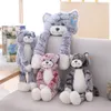 Les poupées en peluche arrivent 50CM90CM gris rose marron 3 couleurs jouets de chat belle poupée Anime cadeau d'anniversaire pour garçon fille 231211