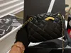 24c CC Bag Designer Women Leather Chain Wearing Shoulder Postman High Quality Handbag Metal Letter Crossbody Backpack Wall