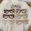 Sonnenbrille Mode Retro Cat Eye Anti Blaues Licht Gläser Metall Dreieck Rahmen Weibliche Strahlung Schutz Brille Für Frauen
